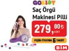 GOKİDY SAÇ ÖRGÜ MAKİNESİ PİLLİ